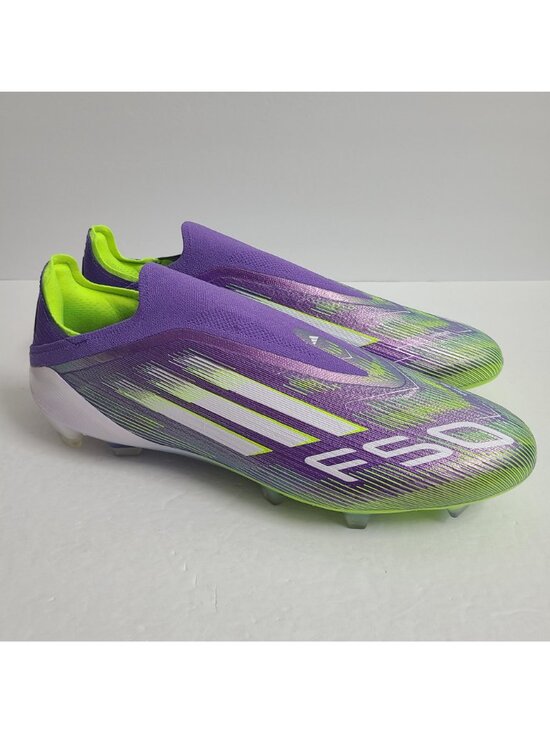 Adidas F50 Elite Laceless FG Soccer Cleats INSOLES JH7628 Size 10.5 Purple #1 main image 4